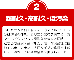 超耐久・高耐久・低汚染